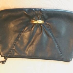 3/$12 Navy mute vintage clutch